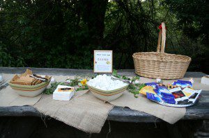 burlap wedding reception ideas santa barbara rustic el capitan canyon